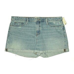 FRAME Le Grand Garcon Lightwash Distressed Jean Shorts NWT